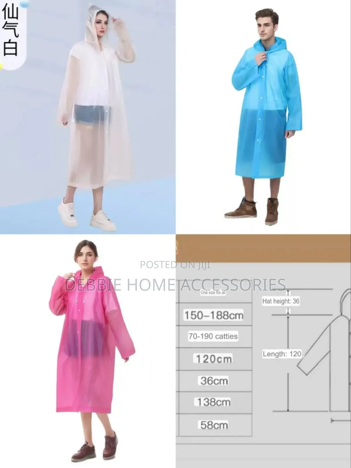 Rain Coat for Elderly and Children