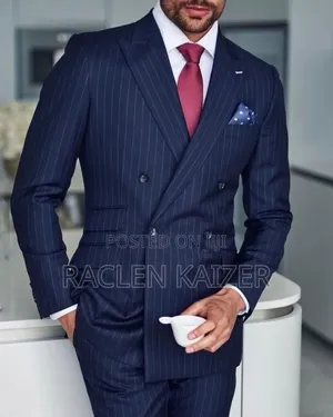 Marco Milano Suit Dark Blue Ya Mistari
