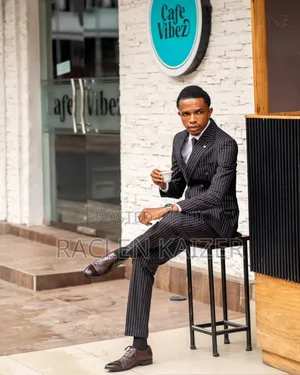 Brand Ricardo Brand Suit Ya Mistari Black