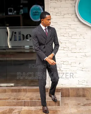 Brand Ricardo Brand Suit Ya Mistari Black