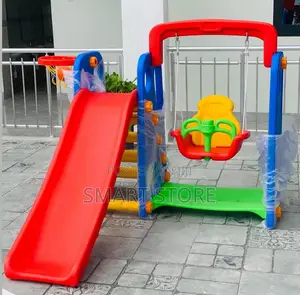 Toddler Indoor Baby Plastic Slide Swing Set