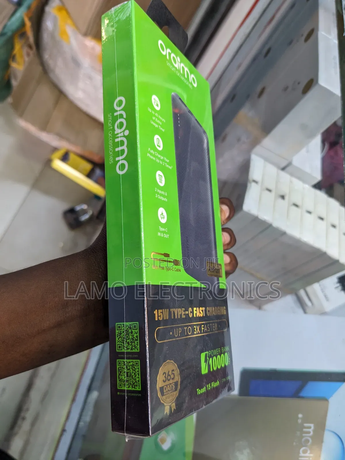 Oraimo Type-C Fast Charging 10000mah Opb-1100d Power Bank