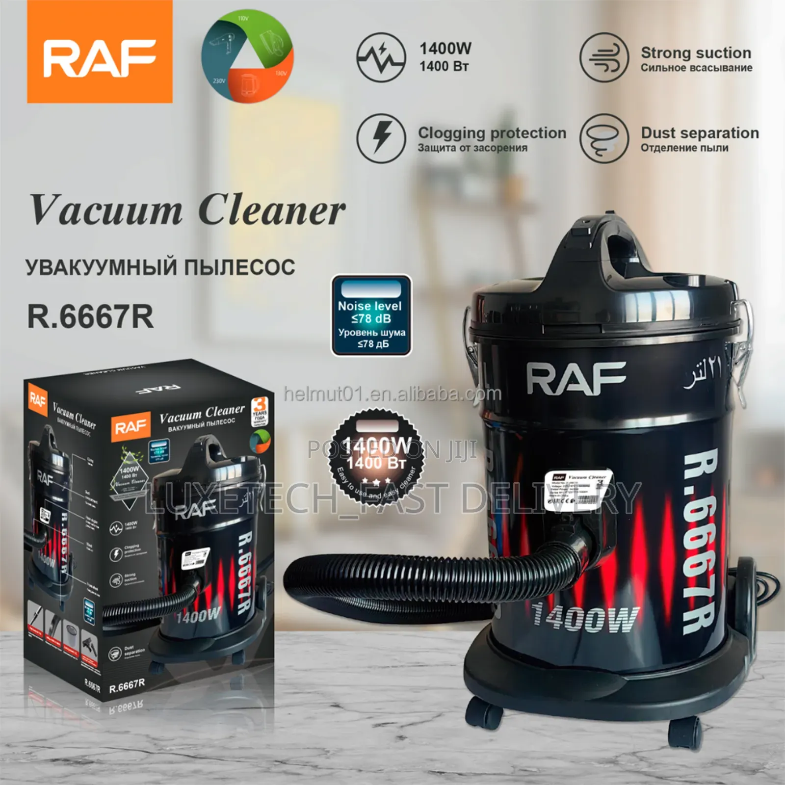 Raf R.6667r Vacuum Cleaner 21l