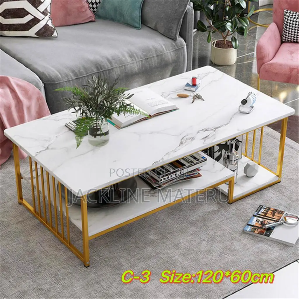 Coffee Table Nzuri Ya Kisasa Marble
