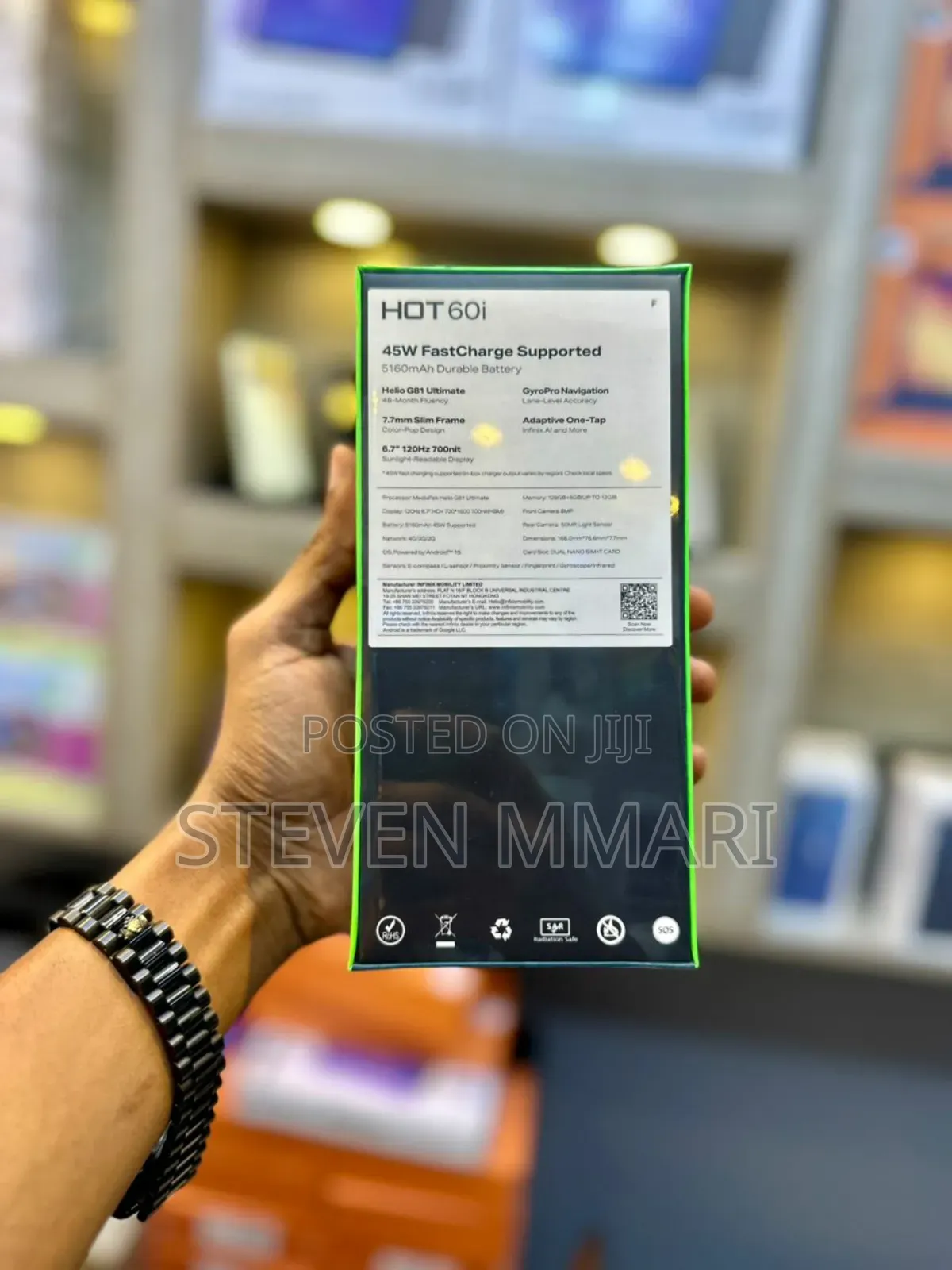 New Infinix Hot 60i 128 GB