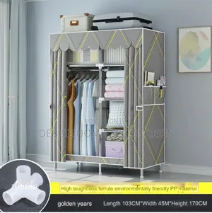 2 Door Model Wardrobe Steel Pipe