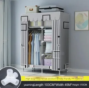 2 Door Model Wardrobe Steel Pipe
