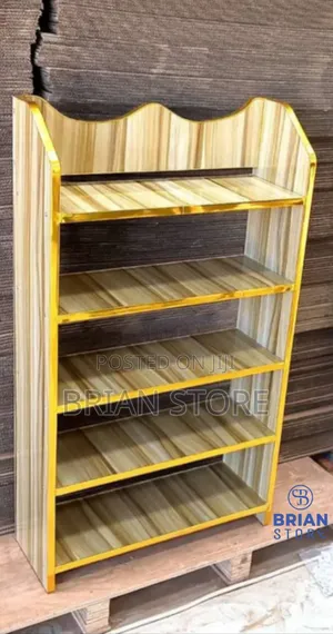 Shoe Rack With Gold Color