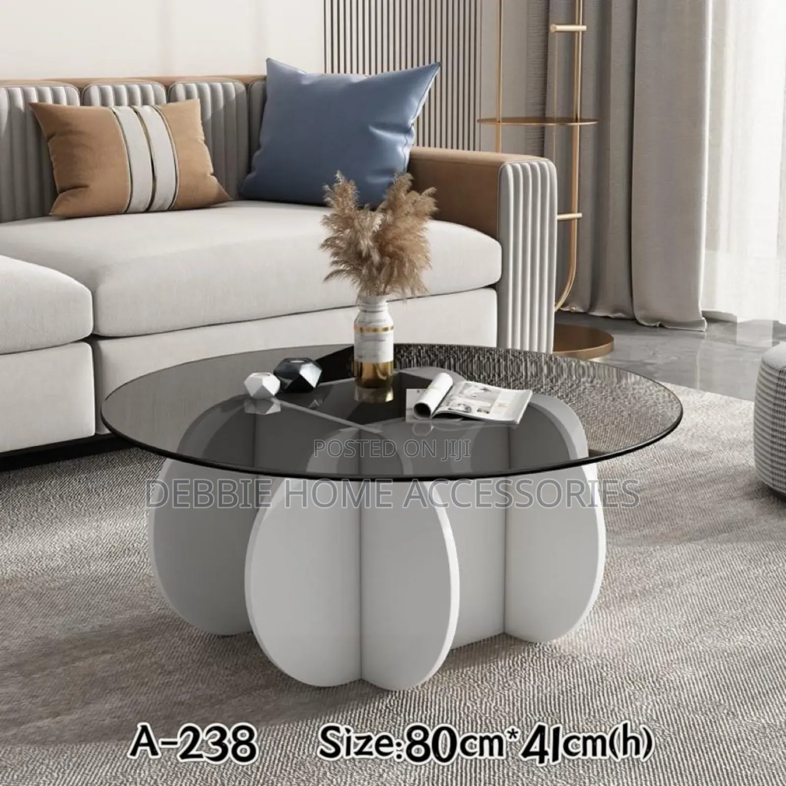 Glass Light Luxury Modern Coffee Table