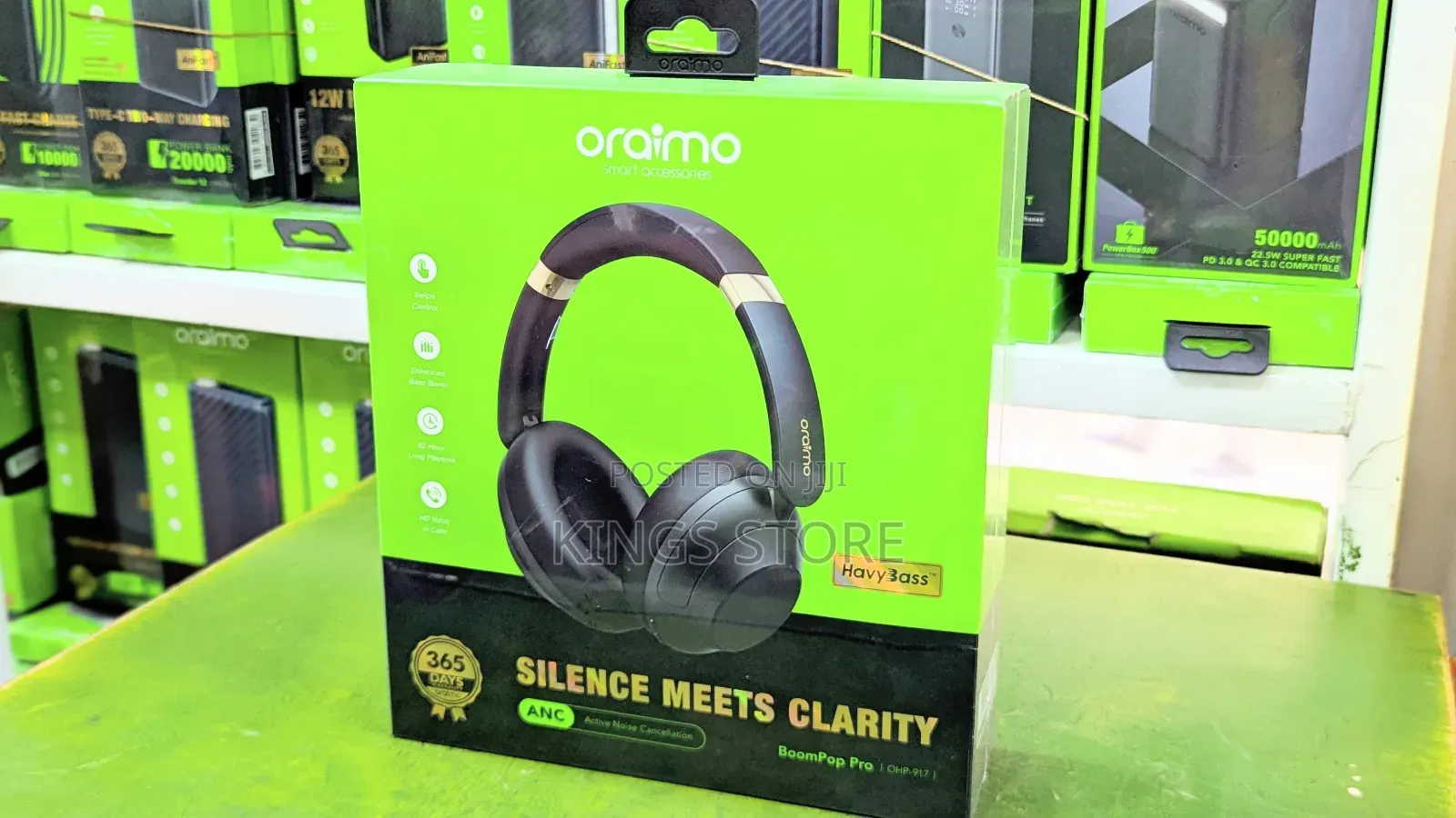 Oraimo Boompop Pro Anc Over Ear Headphone