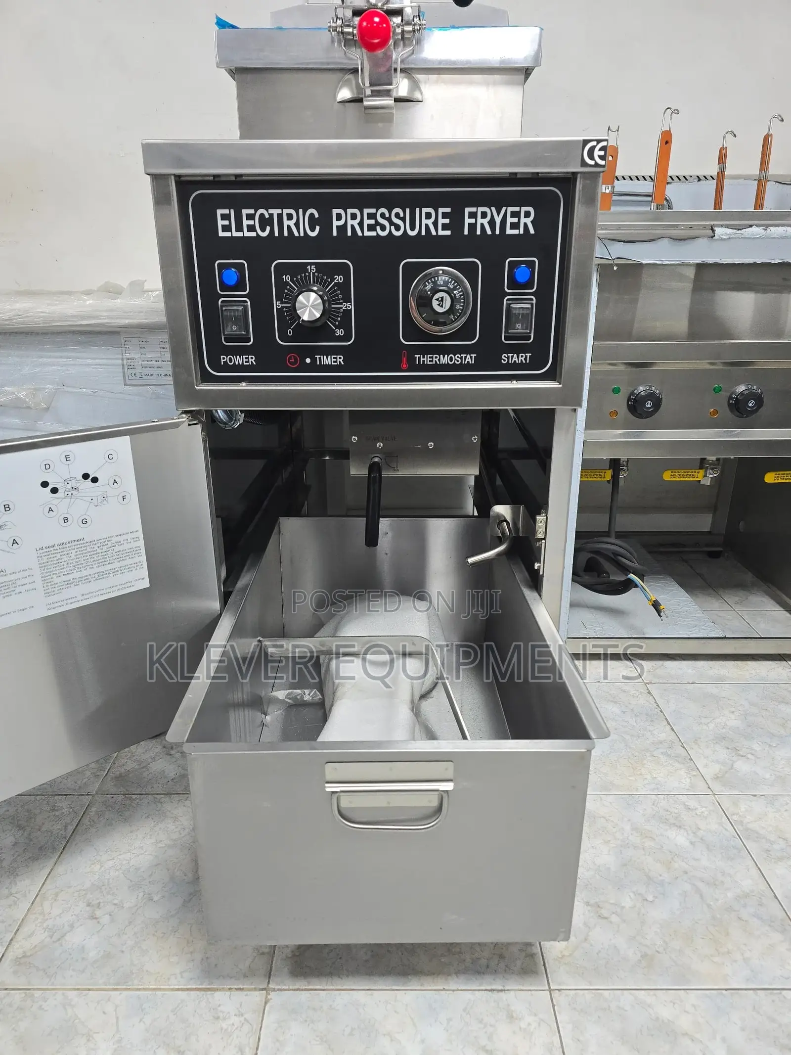 25l Commercial Gas Pressure Fryer Model: MDXZ-25