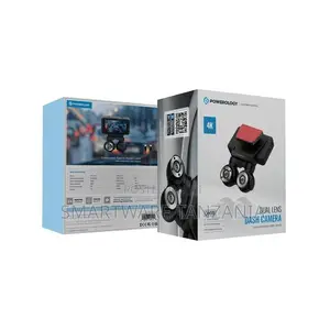 Powerology Dual Lens Dash Camera - Black