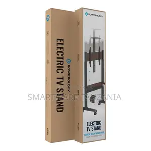 Powerology Electric Tv Stand With Vertical Height Adjustment