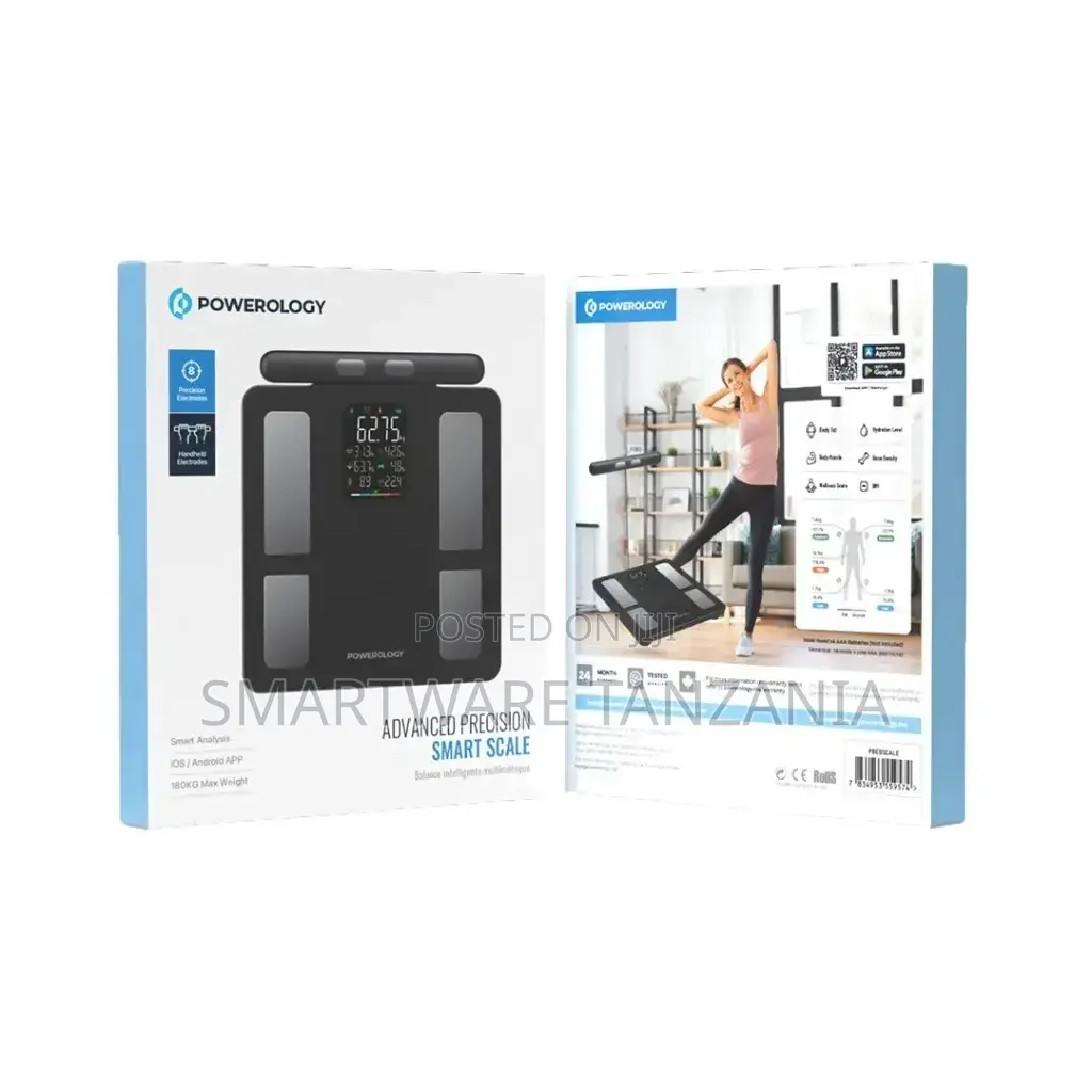 Powerology Advanced Precision Smart Scale - Black