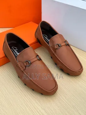 Men's Loafers Clark's Brown Material Pure Leather