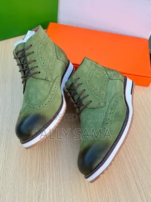 Green Army Mens Clark's Boots