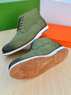 Green Army Mens Clark's Boots