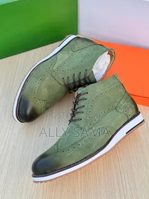 Green Army Mens Clark's Boots