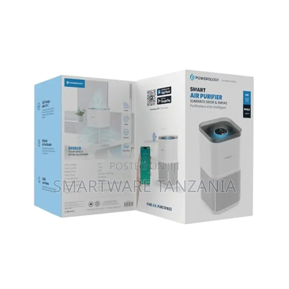 Powerology Smart Air Purifier Eliminate Odor Smoke - White