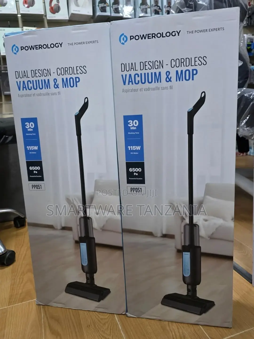 Powerology Dual Design - Cordless Vacuum Mop - Black