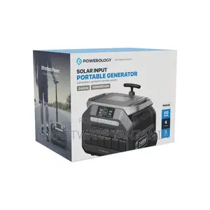 Powerology Solar Input Portable Generator - Black