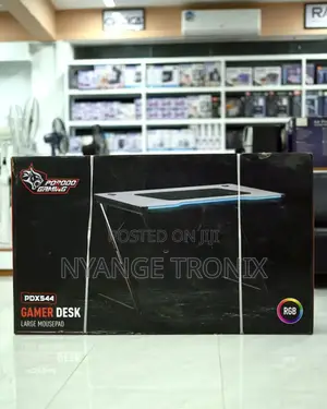 Porodo Gaming Desk (Rgb Light •Mouse Pad)