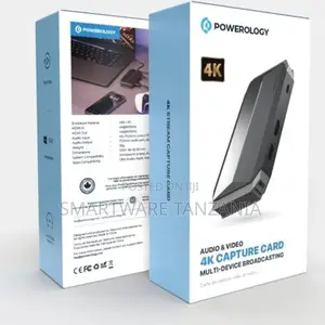 Powerology Capture Card C 3.2 Gen1 Input Loopout: Hdmi 2.0, Aux