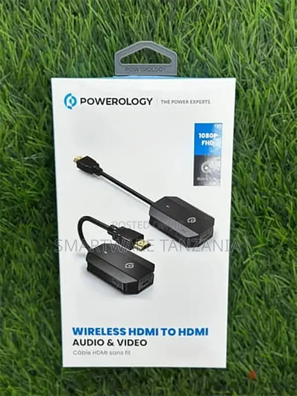 Powerology Wireless Hdmi Mirroring Pair With Usb-C Cable Full Hd 1080p