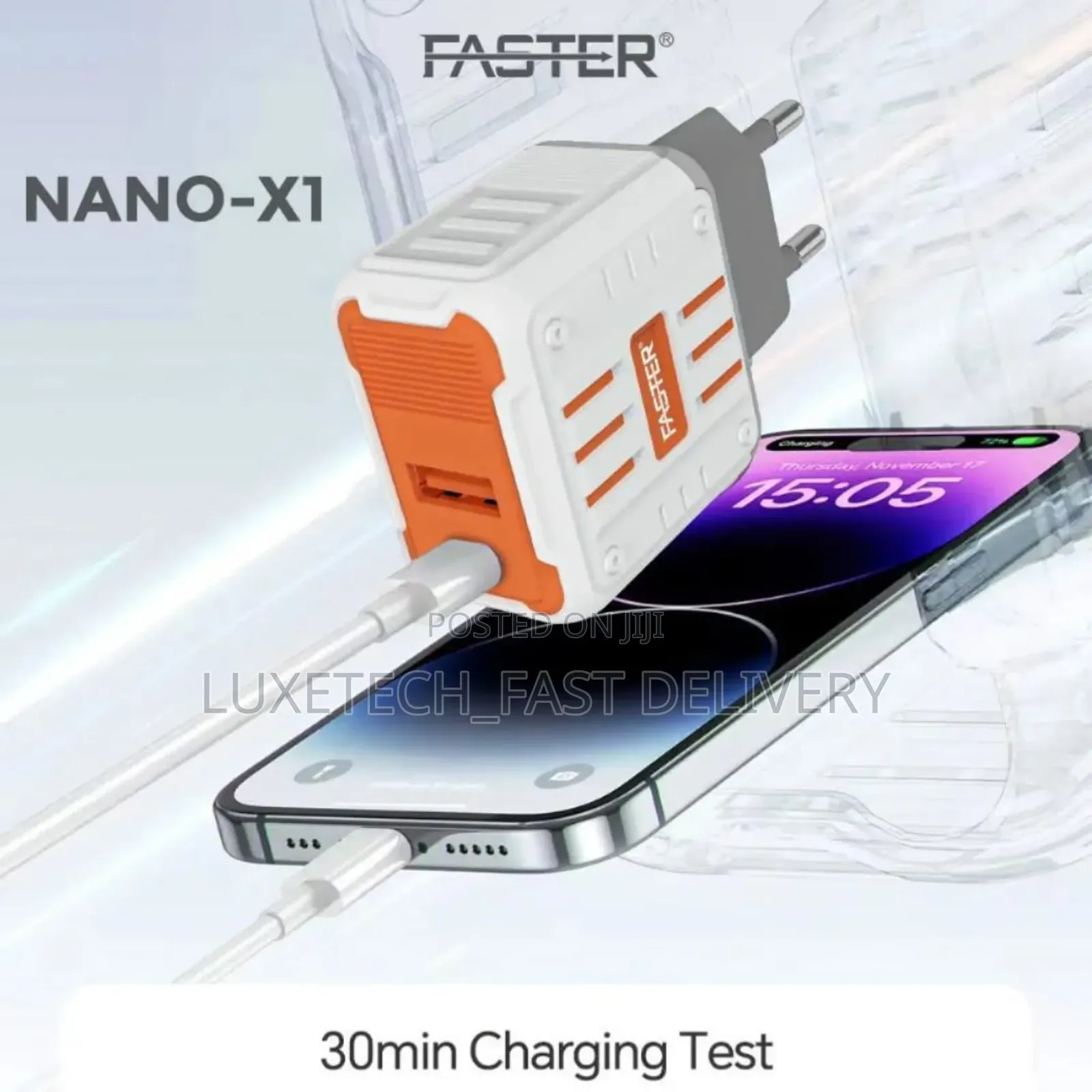 Faster Nano-X11 20w Pd Fast Charger Wall Adapter