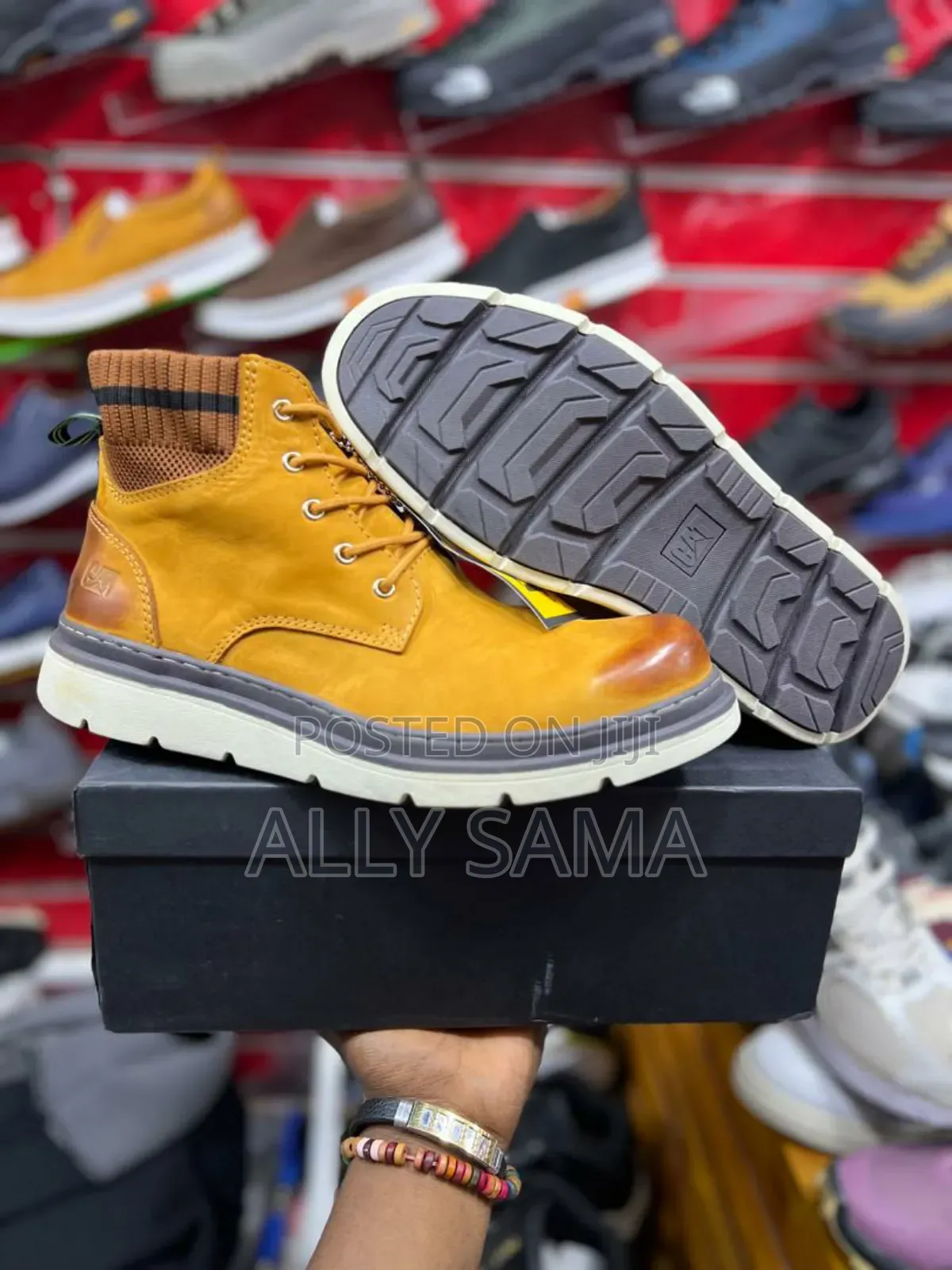 New Design for Men's Caterpillar Boots Material Pure Leather