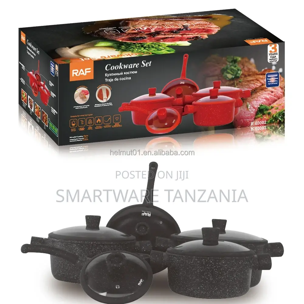 5 PCS Pots and Pans Set Non Stick - Detachable Handle Cookware Set