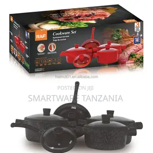 5 PCS Pots and Pans Set Non Stick - Detachable Handle Cookware Set