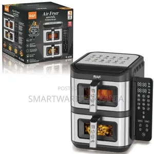 Raf Air Fryer, Vertical Dual Drawer Air Fryer With 4 Cooking Levels