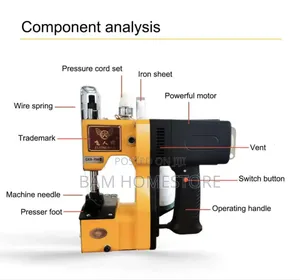 Portable Bag Closer / Sack Sewing Machine.(Mashine Ya Kufunga Magunia)