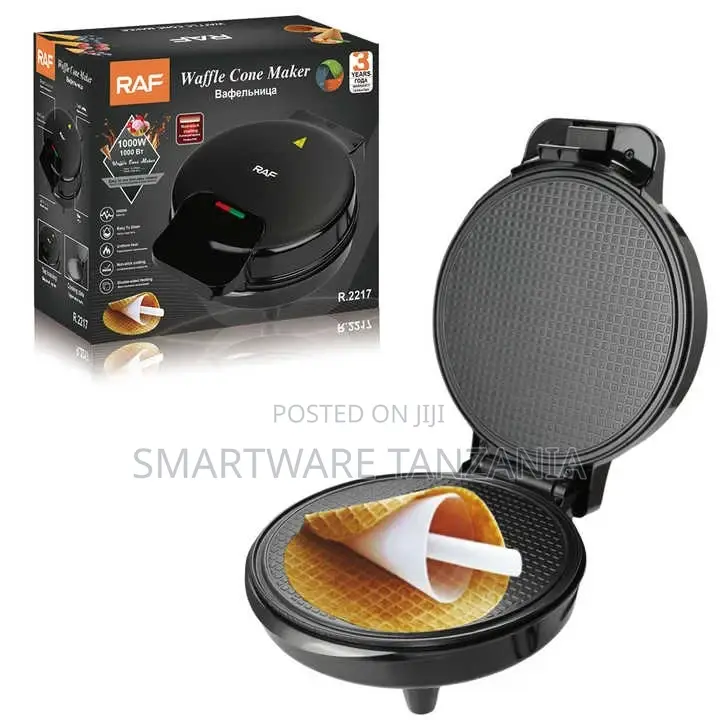 Electric Ice Cream Cone Maker With Roller Waffle Cone and Bowl Maker