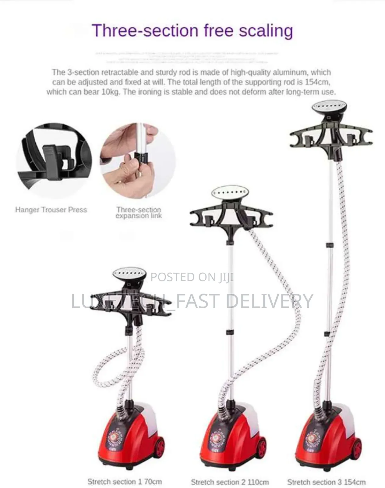 Multifunctional Garment Steamer –Efficient and Ideal for All Fabrics