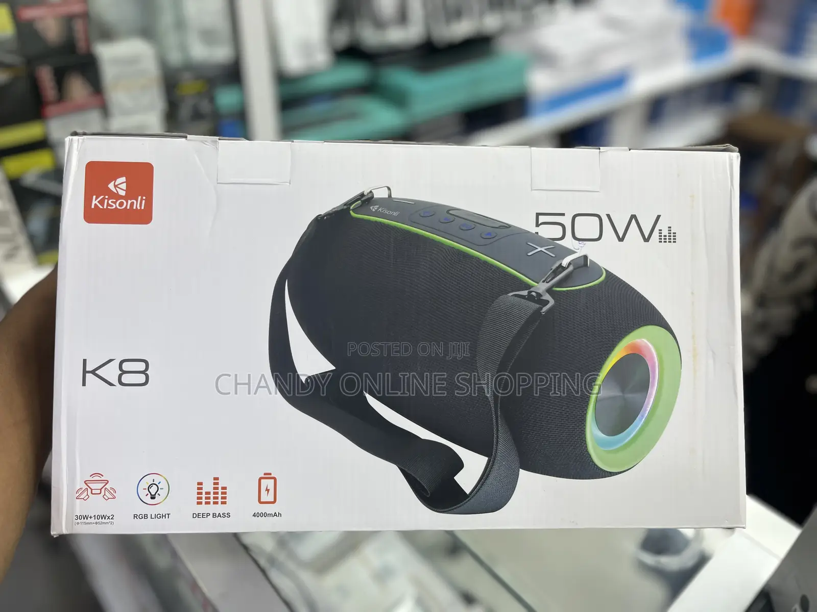 50w Kisonli Portable Bluetooth Speaker