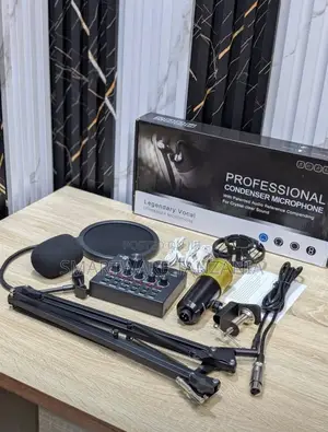 Multifunctional Live Sound Card Bm800 Suspension Microphone Kit