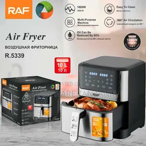Air Fryer 10 L Large Capacity 2600w With Dual Heating System