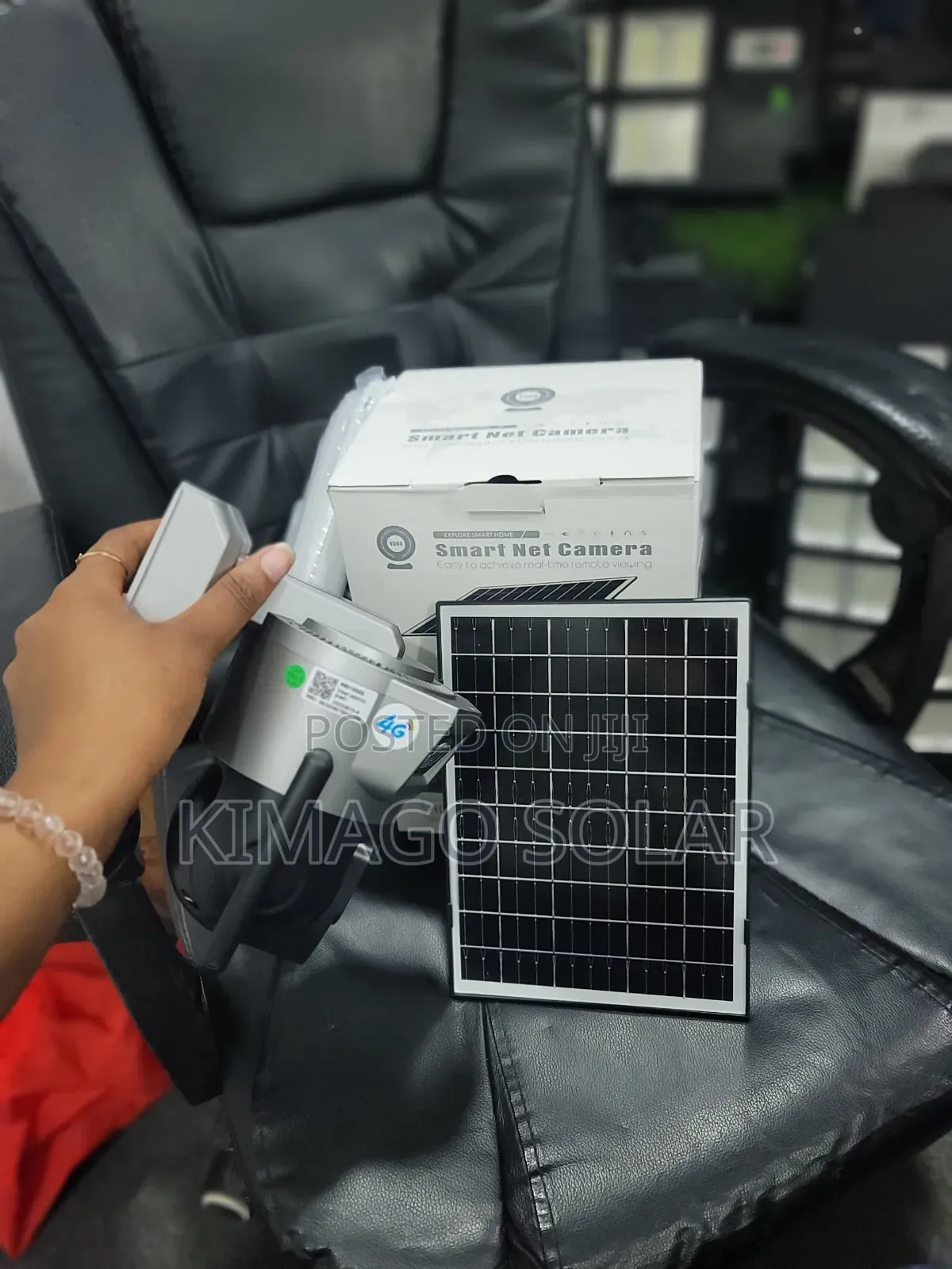 4g Sim Card Solar Camera With Dual Lens Recording