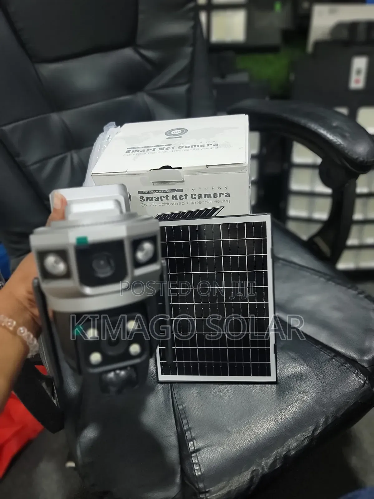 Waterproof Solar Camera Dual Lens Outdoor Use