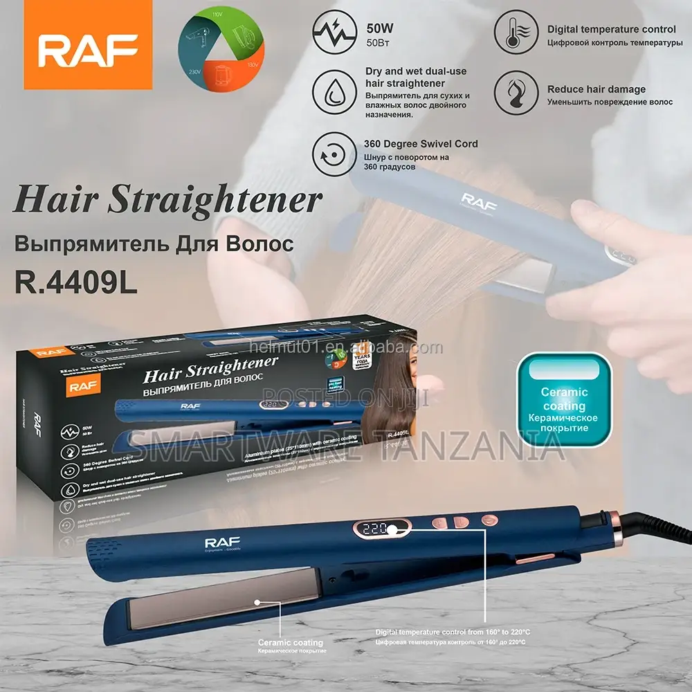 Hair Straightener Wet Dry Straight, Straightening and Curling