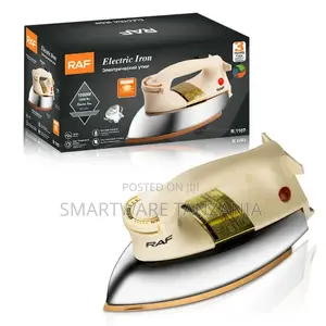 Dry Iron, 1000w, Stainless Steel Soleplate, Auto Shut-Off, Anti-Drip