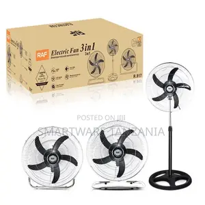 Raf Electric 3 in 1 Fan 3 Speed Control for Home Bedroom Floor Fan