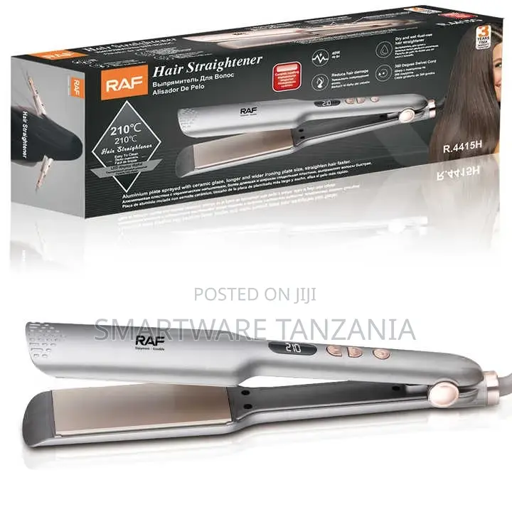 Flat Iron Hair Straightener, Titanium Flat Iron With Adjustable Temp