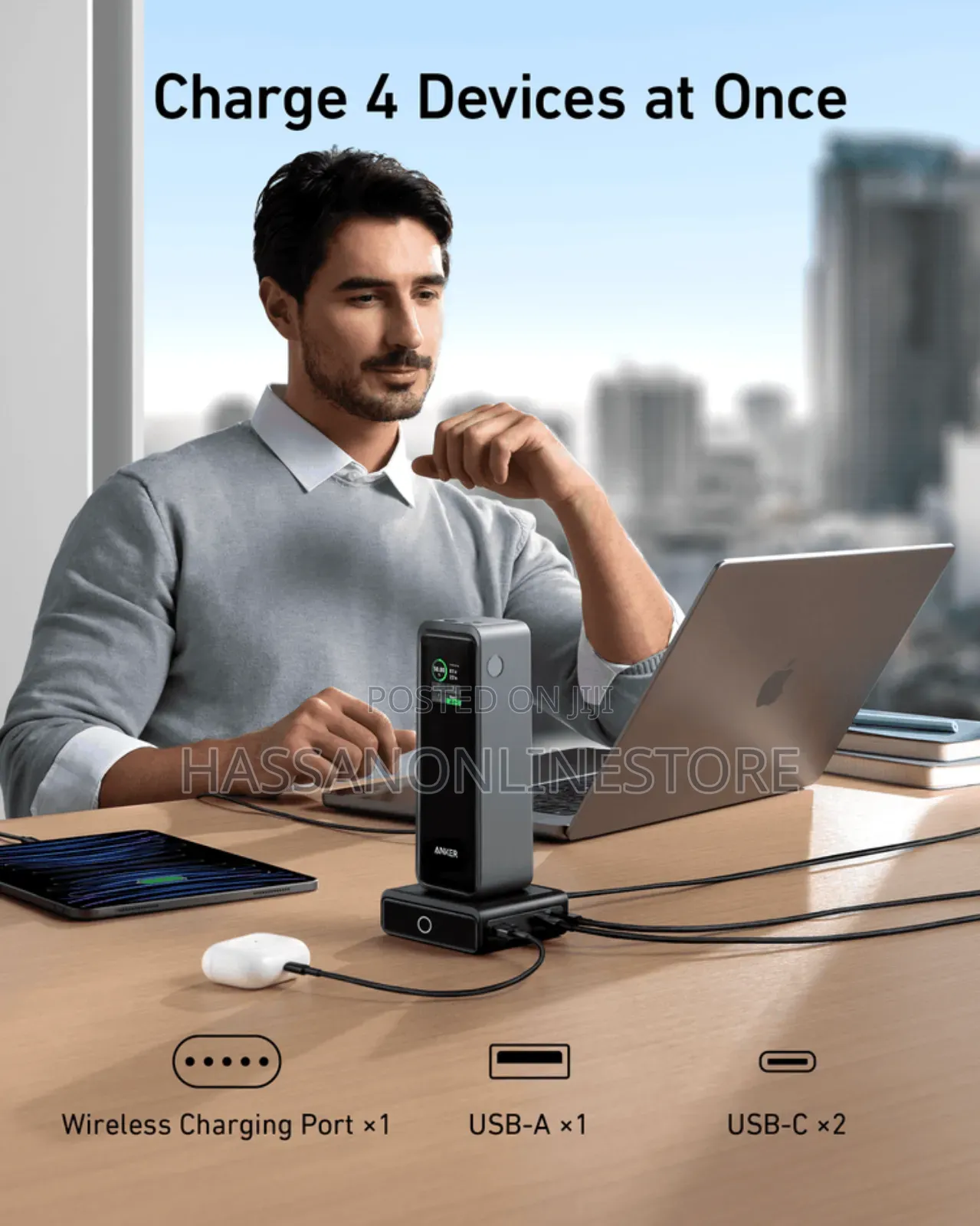 Anker Prime 27,650mah Power Bank (250w) And 100w Charging Base