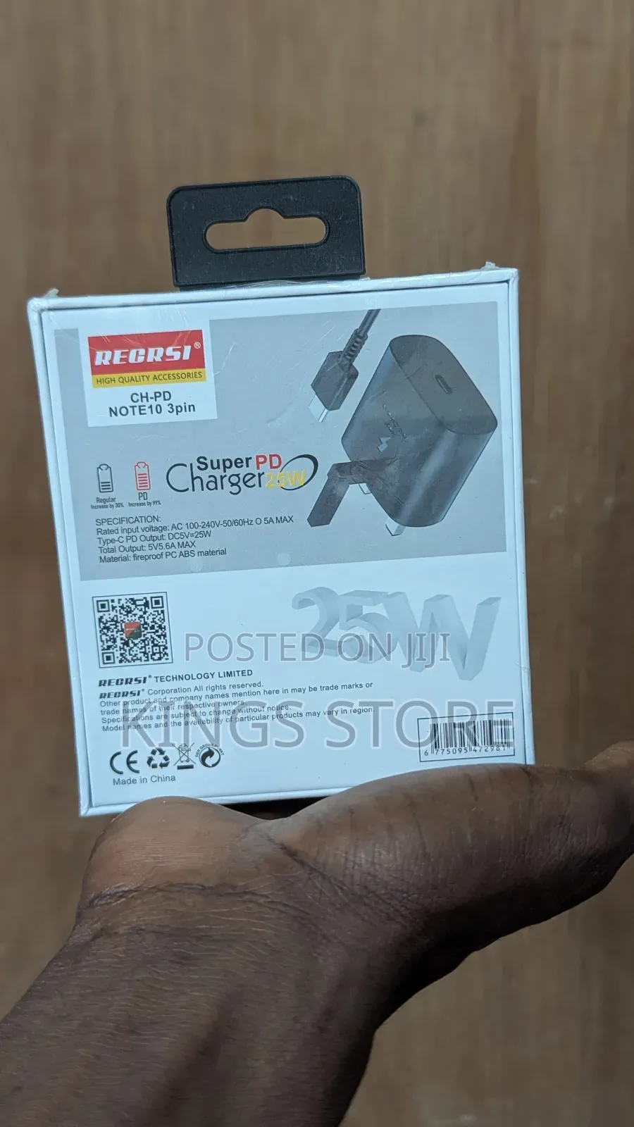 Recrsi Super Fast Charger Usb C to C 25 Watts