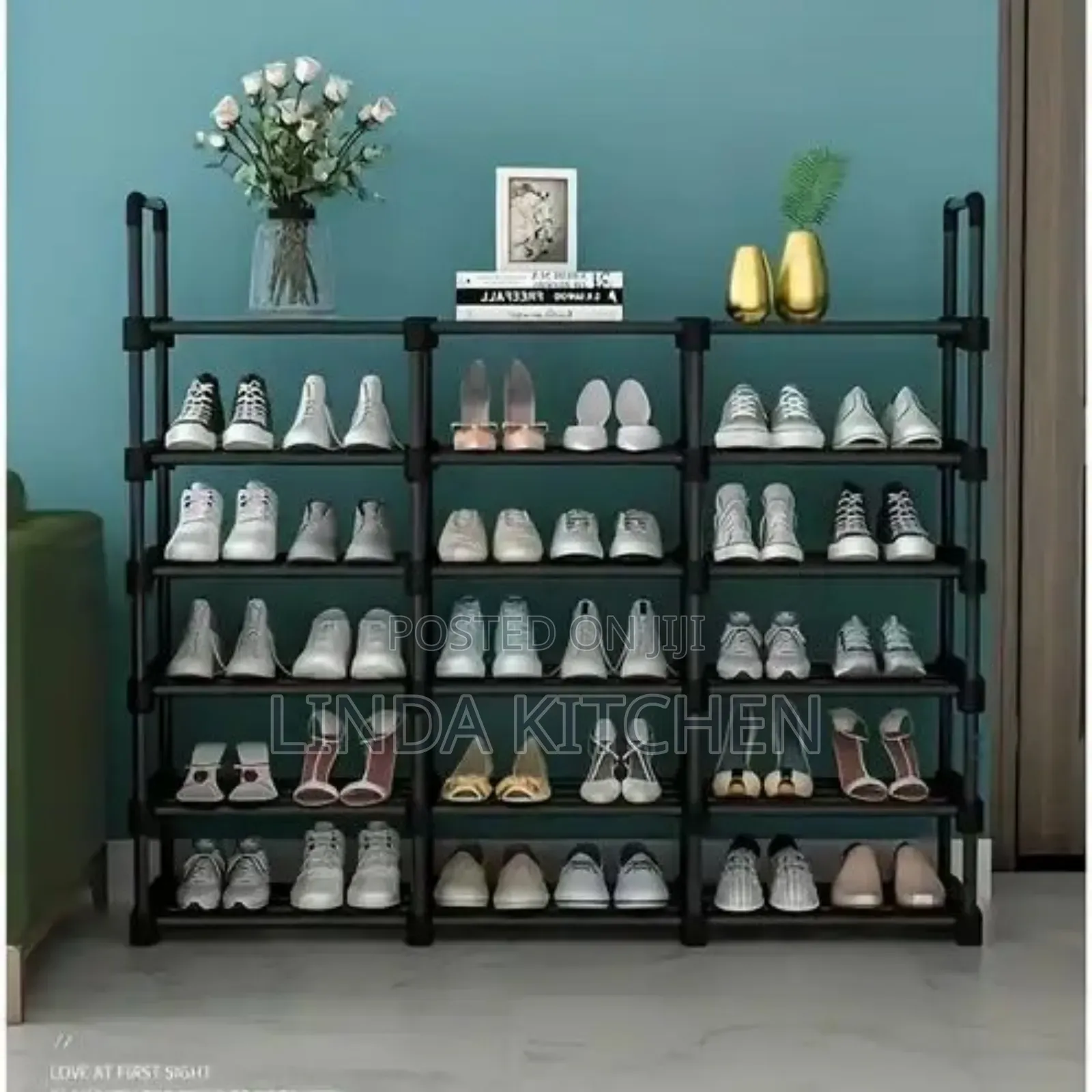 *#Multi-Layer Floor Shoe Rack, 6 Layers,135*28*110cm