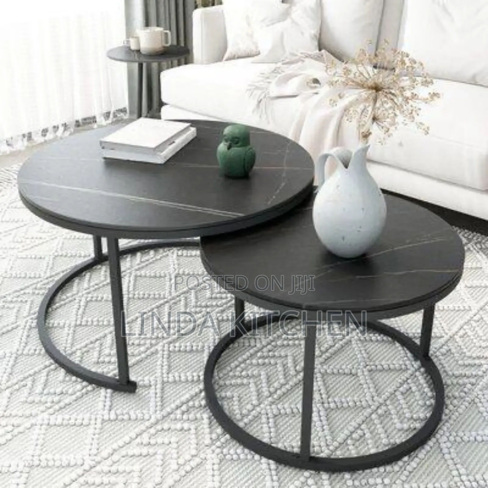 2-Piece Coffee Table Set
70+50cm, Kioo(Glass)