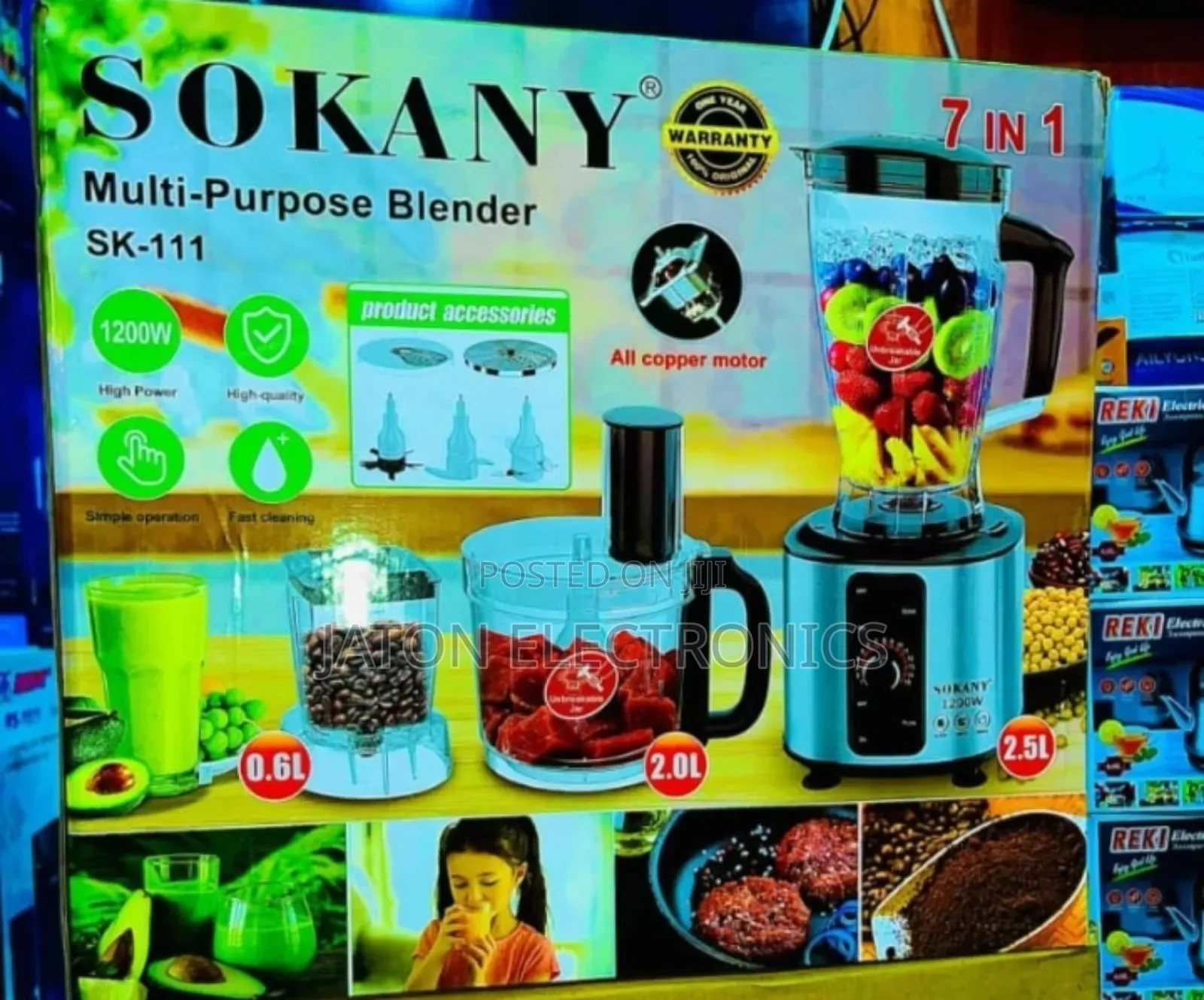 Sokany Multi Purpose Blender 7in 1
